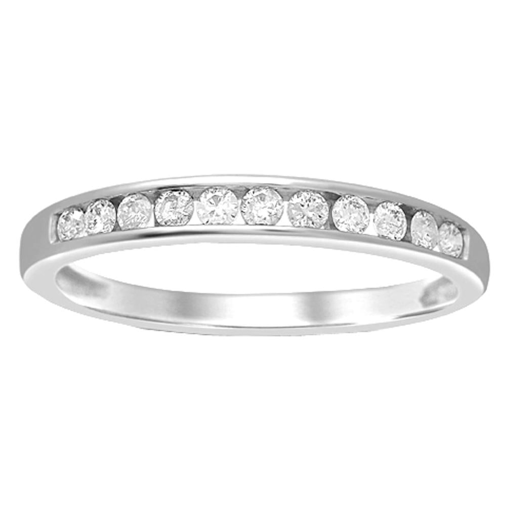 Brilliant 14k White Gold Lab Diamond Ladies Wedding Band (0.27CT)