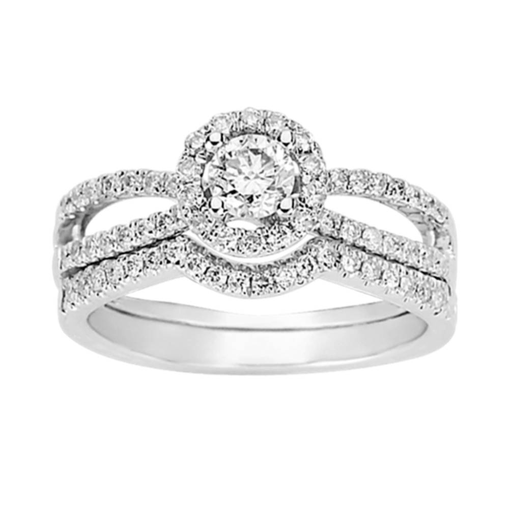 Timeless 14k White Gold Lab Diamond Engagement Ring (0.84CT)