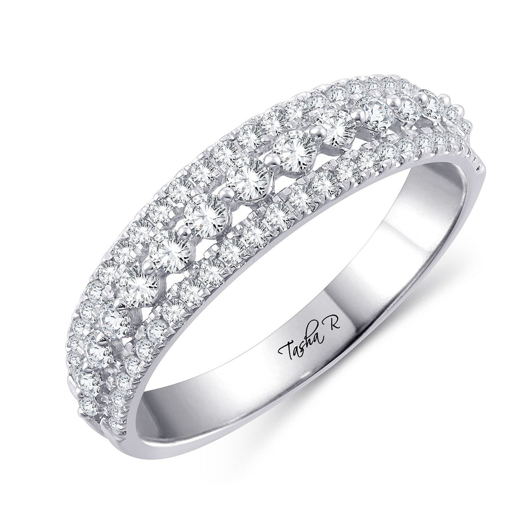 Brilliant 14k White Gold Lab Diamond Band - 0.50CT Elegance
