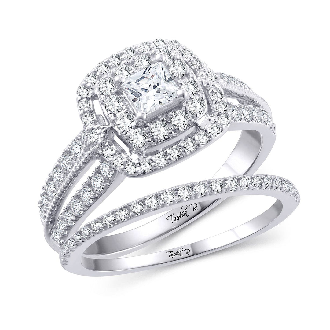 14k White Gold Lab Diamond Bridal Semi-Mount Ring