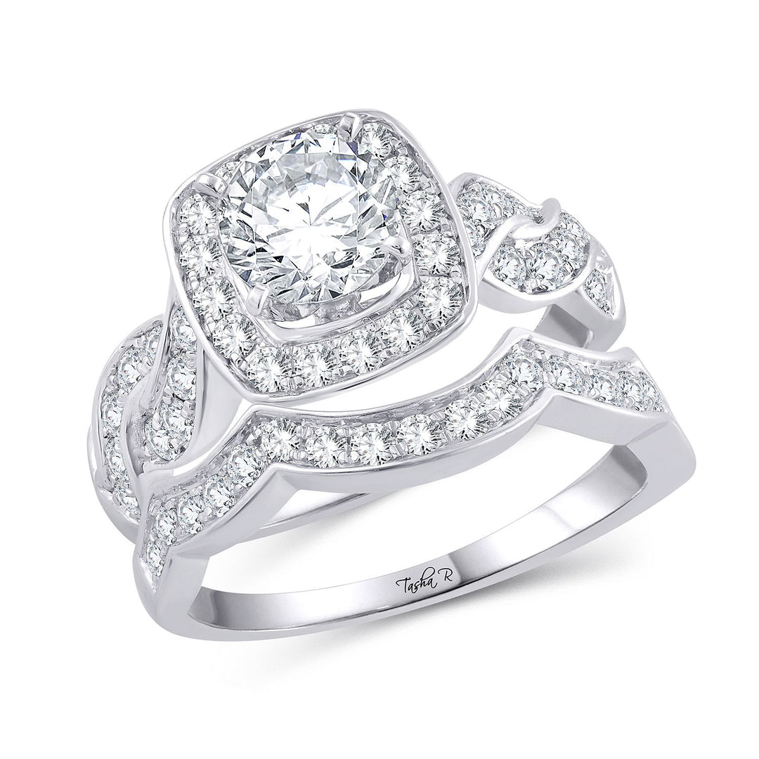 14k White Gold Lab-Grown Diamond Bridal Semi-Mount Ring