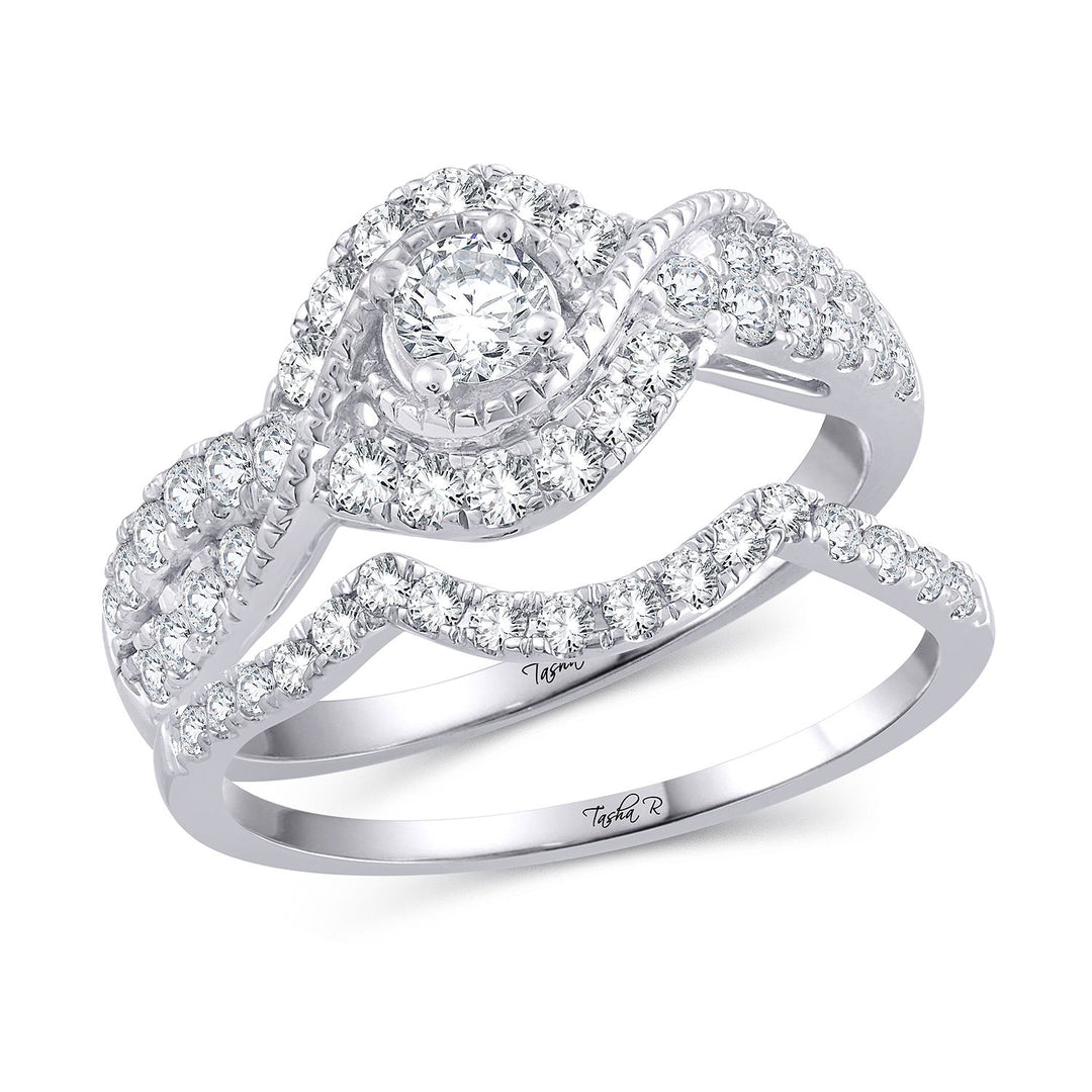 14k White Gold Lab-Grown Diamond Bridal Semi-Mount Ring