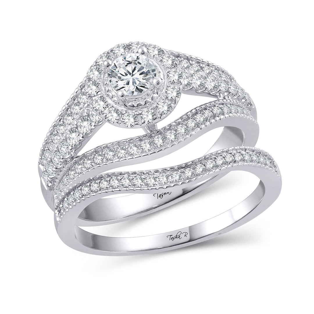 14k White Gold Lab-Grown 1CT Diamond Bridal Semi-Mount Ring