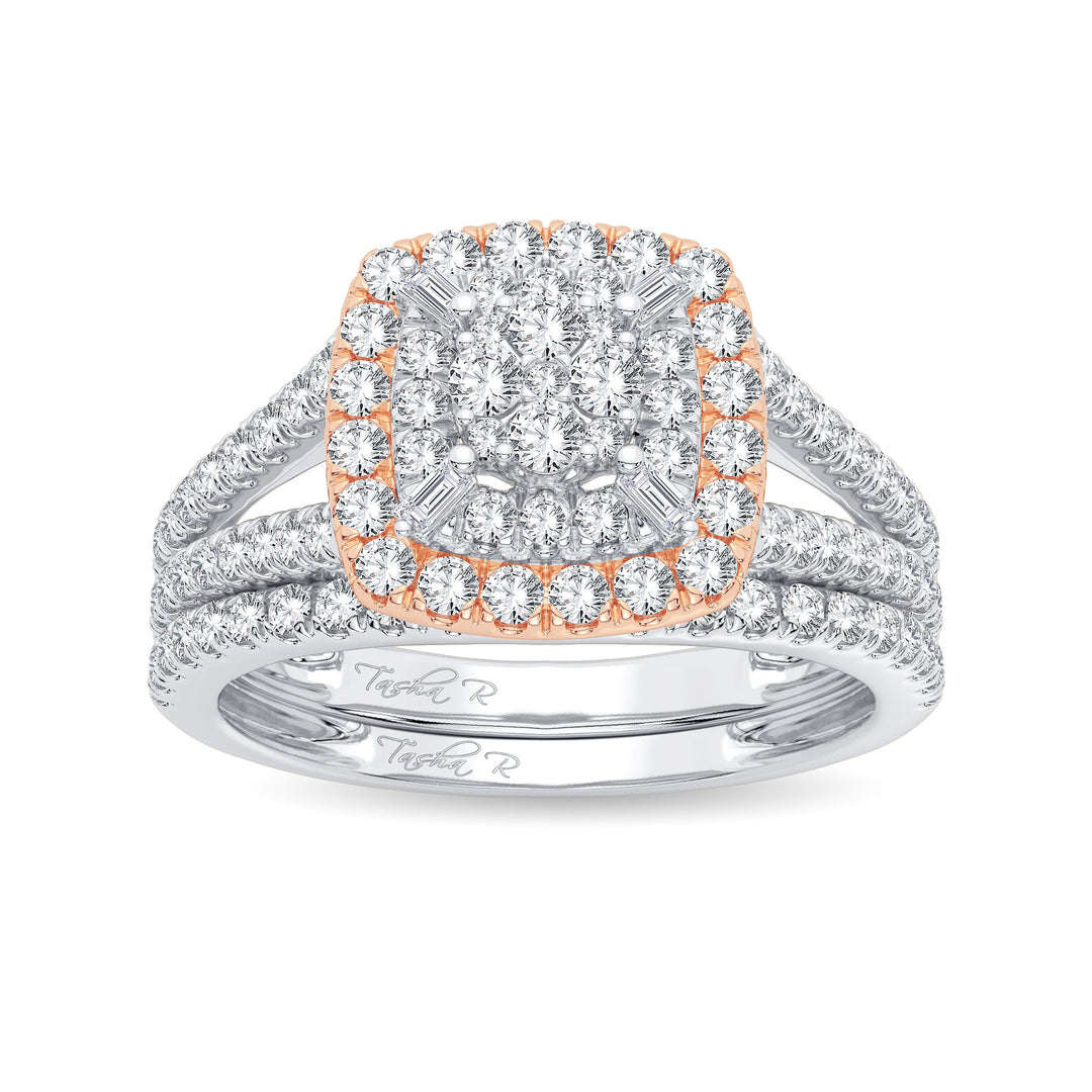 Romantic Rose Gold 0.75CT Diamond Bridal Ring