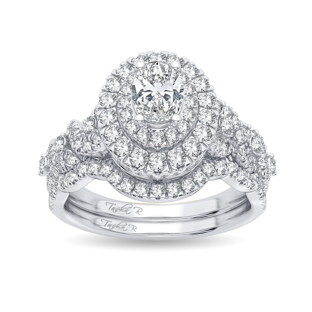 Timeless 14K White Gold 1CT Diamond Bridal Ring for Her