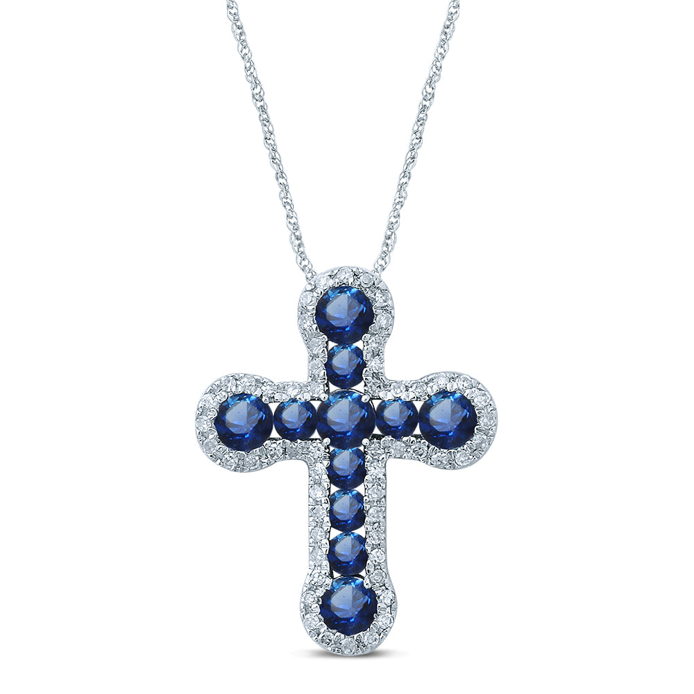 14k White Gold Lab Diamond Pendant: Timeless Sparkle