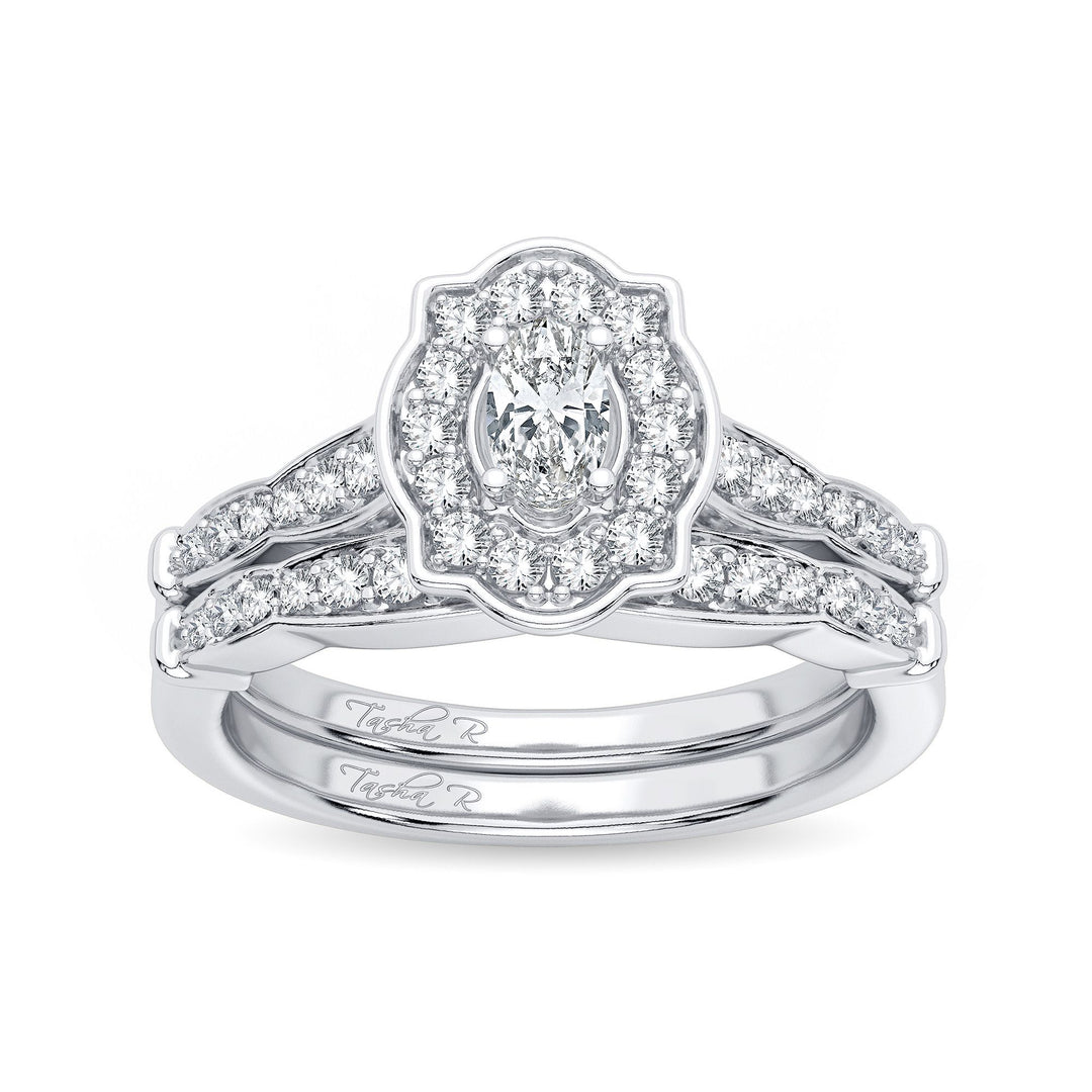 Timeless 14k White Gold 0.50ct Diamond Bridal Solitaire Ring