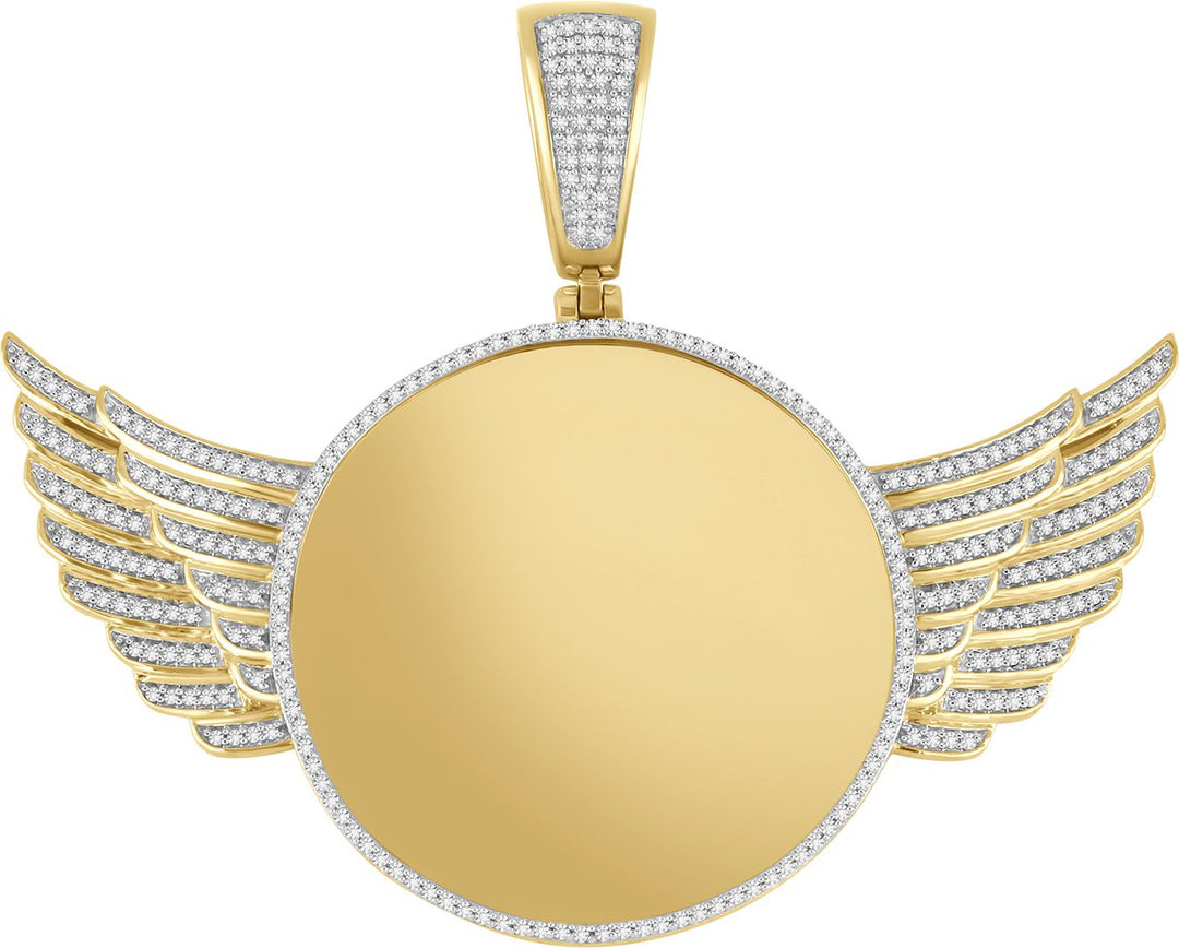 10k Yellow Gold Lab Diamond Memory Pendant (0.75ct)