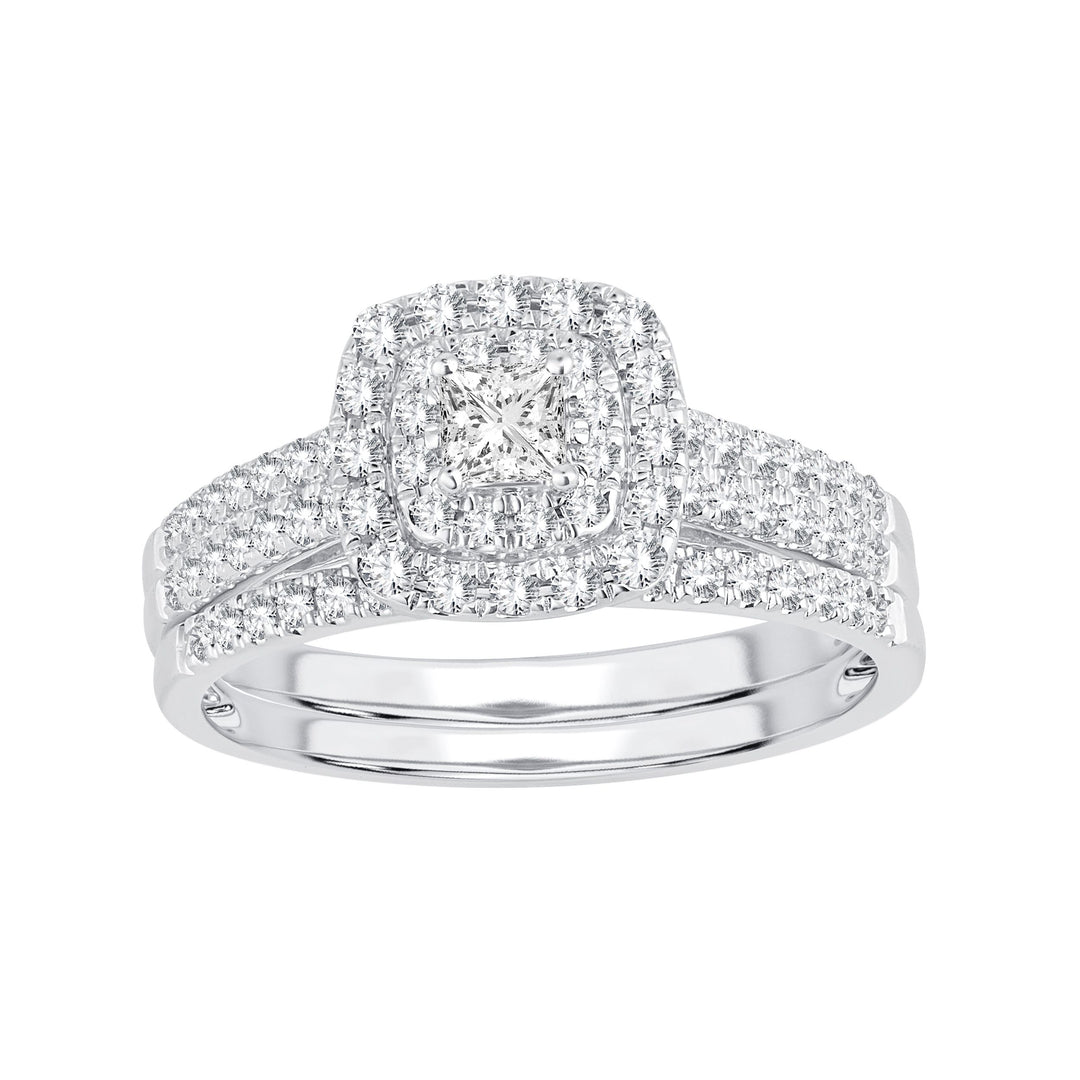 Timeless 14K White Gold Lab Diamond Bridal Ring (0.64ct)