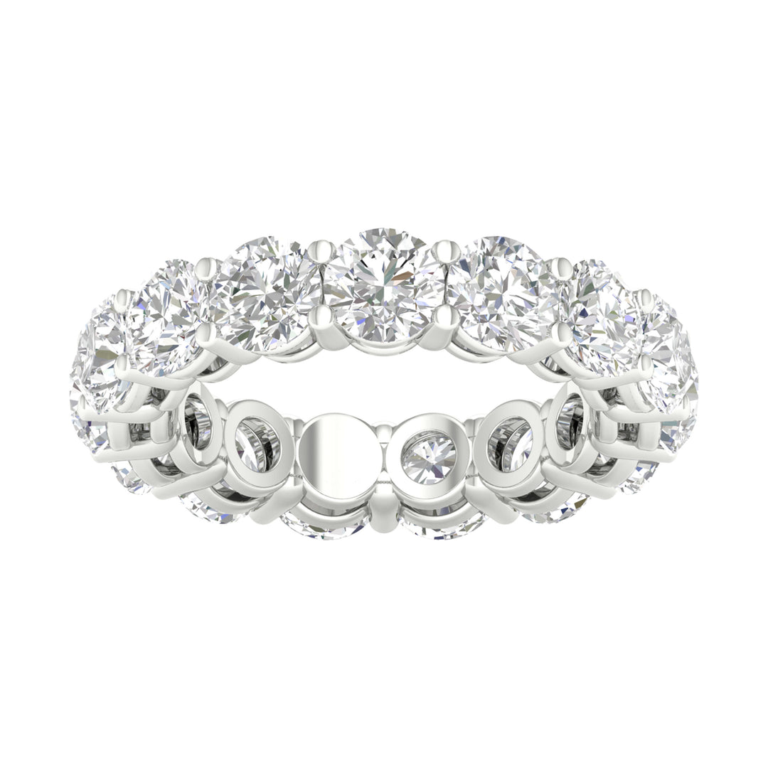 Certified 14K White Gold 4.95CT Lab Diamond Eternity Band