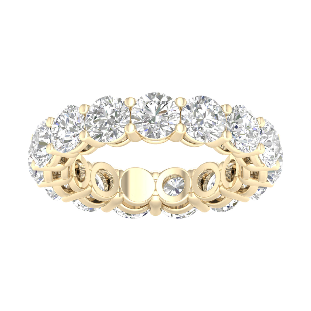14K Yellow Gold Lab Diamond Band - IGI Certified Brilliance