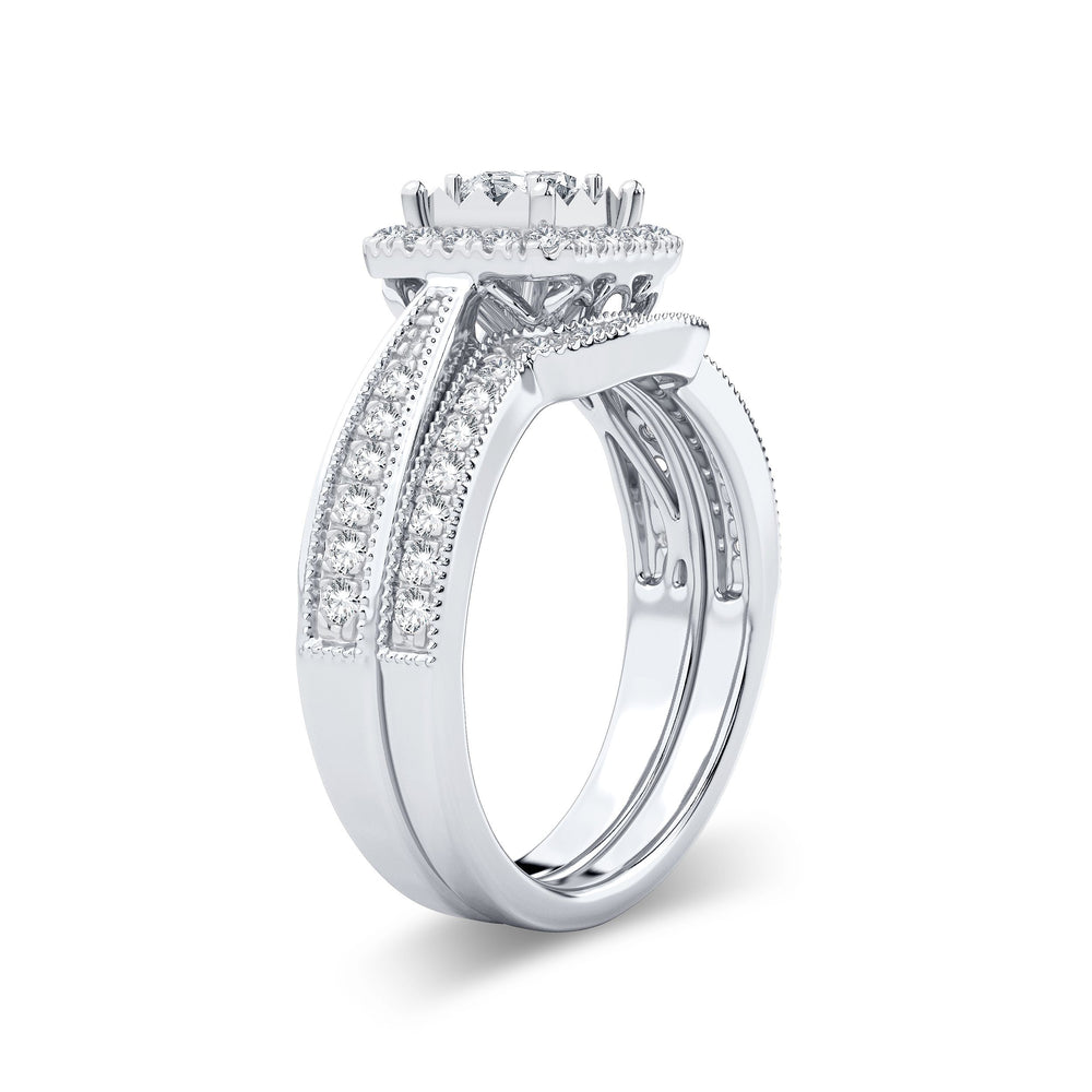 Timeless 14k White Gold Lab Diamond Engagement Ring (0.75 CT)