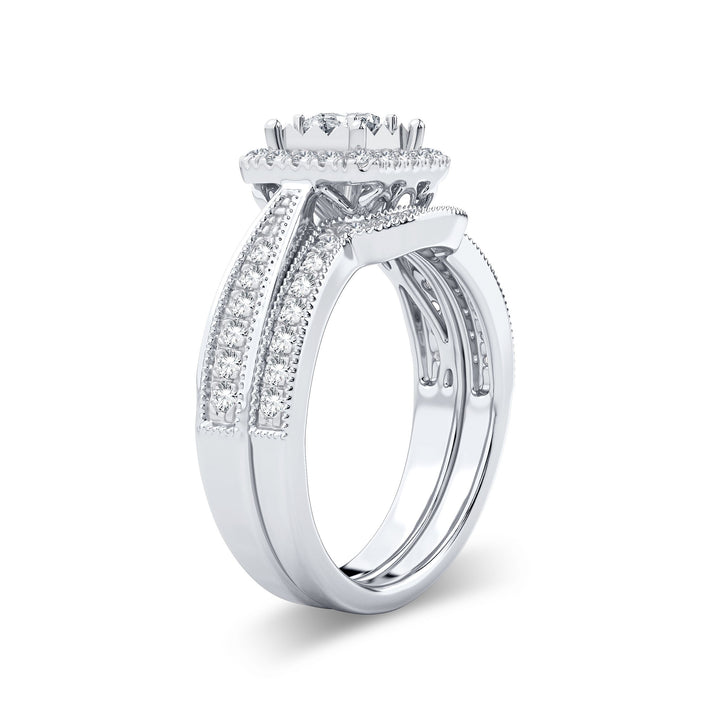 Timeless 14k White Gold Lab Diamond Engagement Ring (0.75 CT)