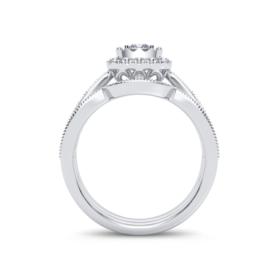 Timeless 14k White Gold Lab Diamond Engagement Ring (0.75 CT)