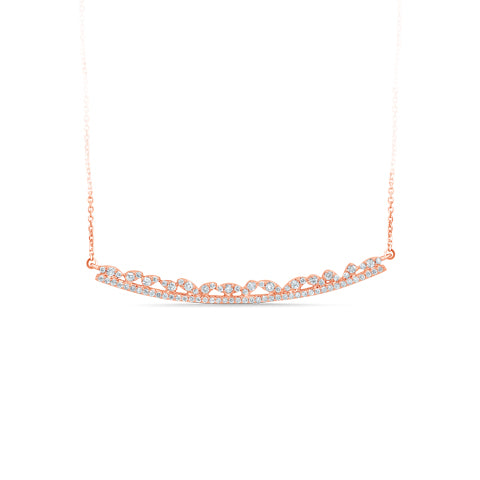 Sparkling 14k White Gold Lab Diamond Pendant Necklace