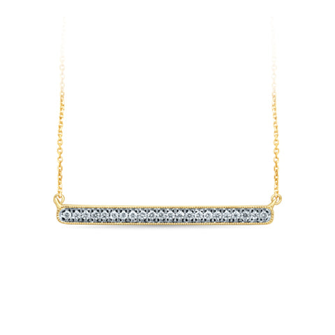 14K Yellow Gold Lab-Grown Diamond Pendant Necklace (0.33CT)