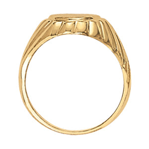 Mens Fashion Signet Ring in Multiple Gold Options