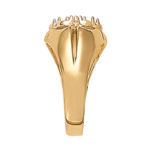 14K White Gold Multi-Diamond Mens Ring