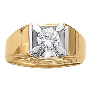 14K White Gold 1ct Diamond Solitaire Ring