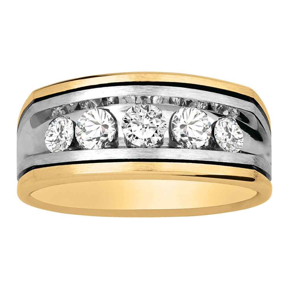 18K White Gold Round Diamond Fashion Ring