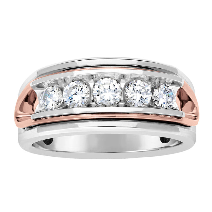14K White Gold Multi-Diamond Fashion Ring