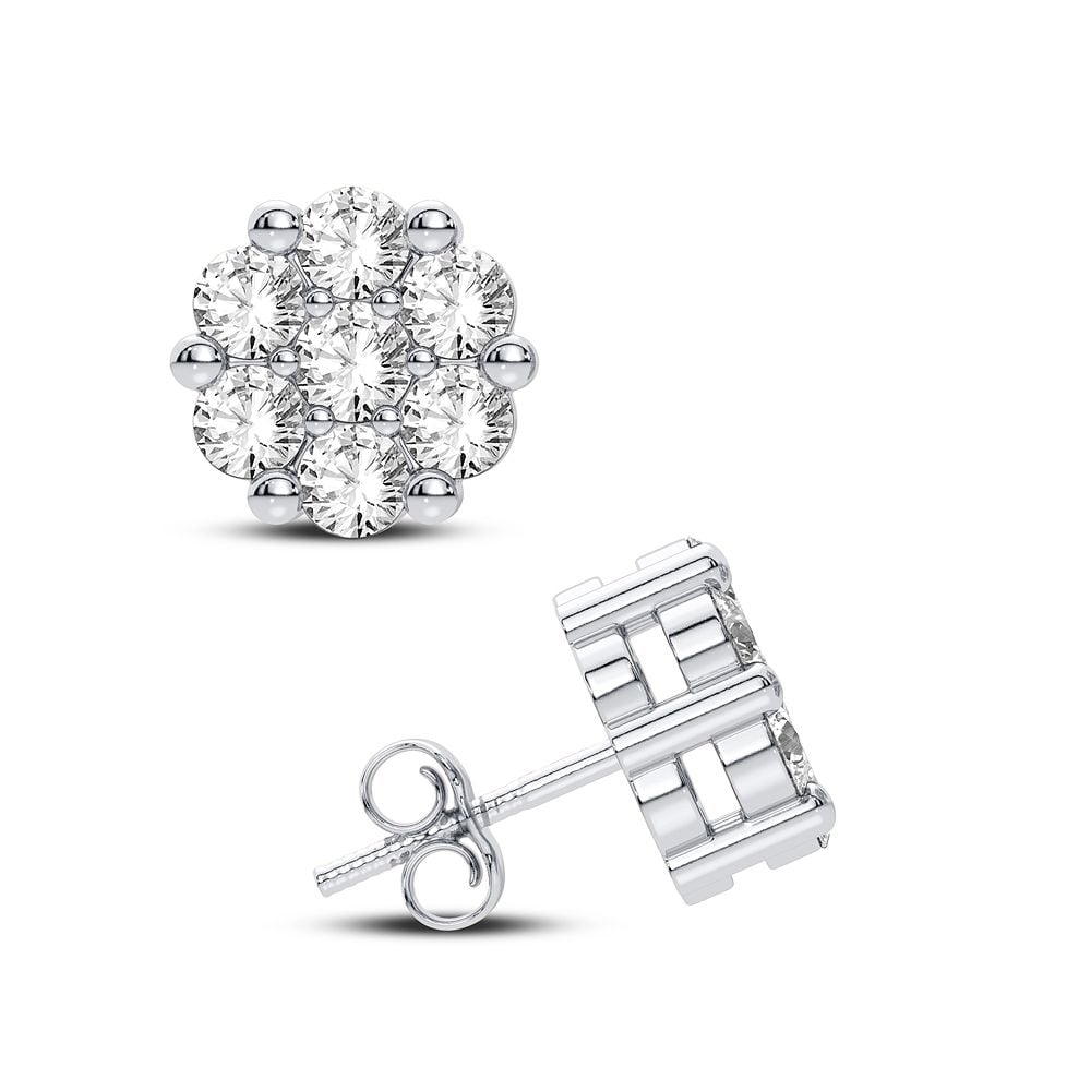 Dazzling 10K 0.71CT Diamond Earring