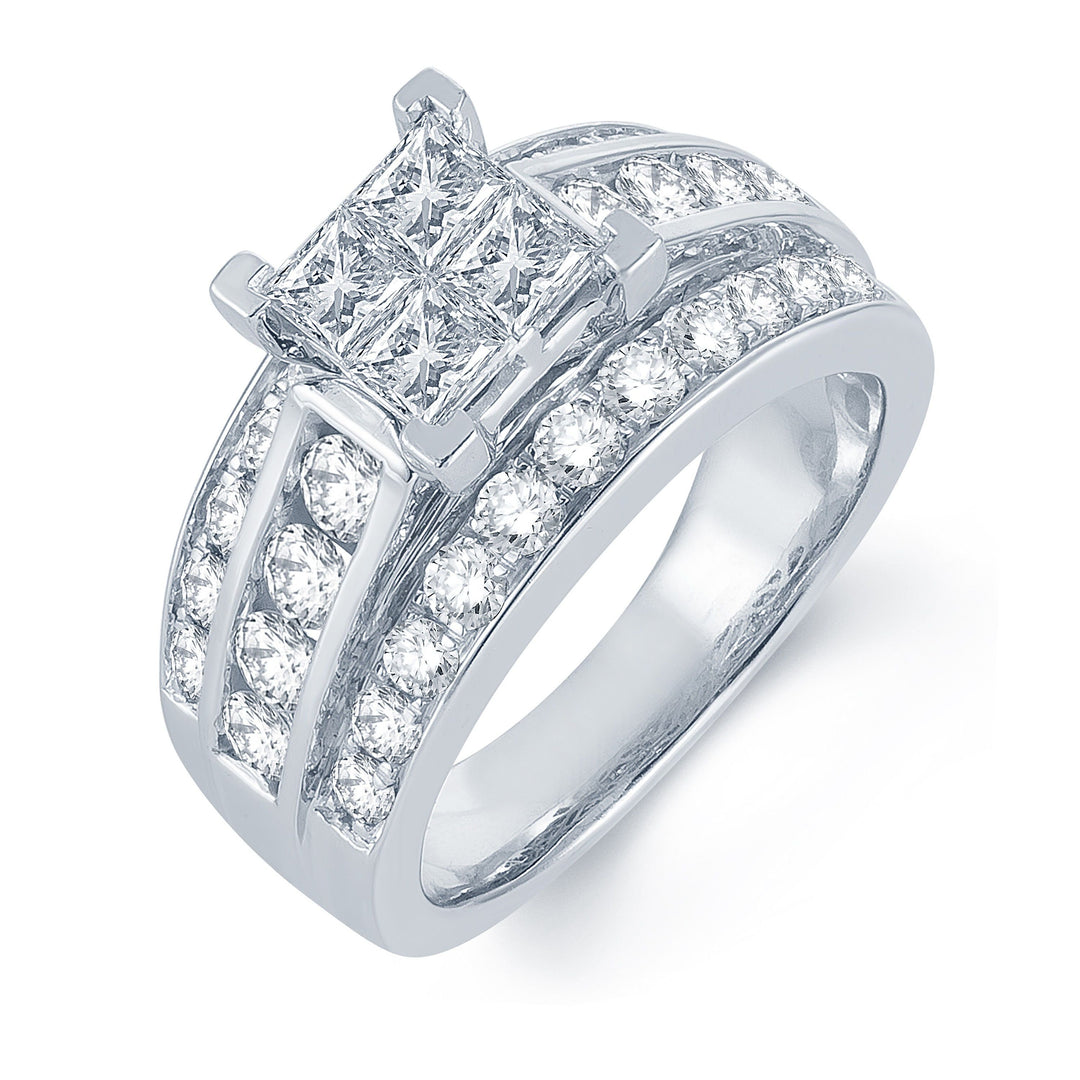 Exquisite 14K  1.75CT  PR/CT   Diamond  RING.