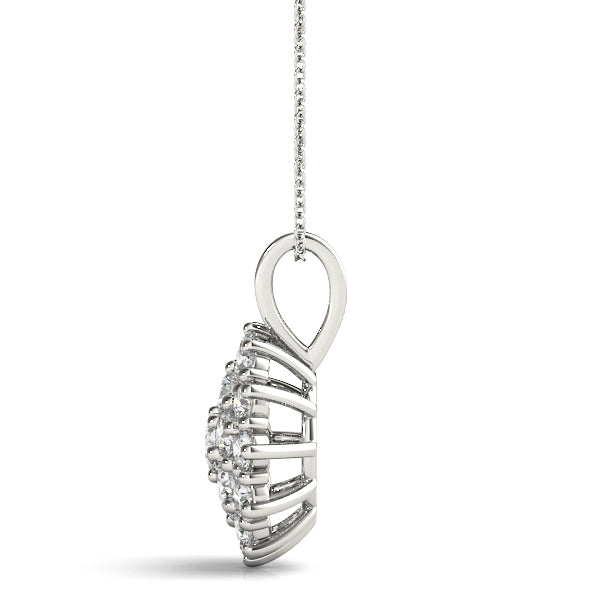 18K White Gold 1 CT Diamond Fashion Pendant
