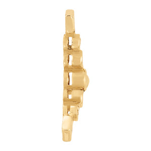 18K White Gold Round Diamond Fashion Pendant