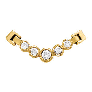 Platinum White Diamond Round Pendant