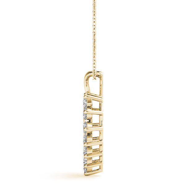 Yellow Gold 16-Diamond Heart Pendant