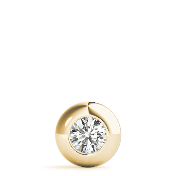1 CT Lab Diamond 18K Yellow Gold Pendant