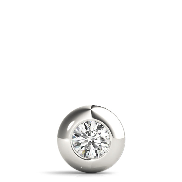 1 Carat Lab Diamond White Gold Solitaire Pendant