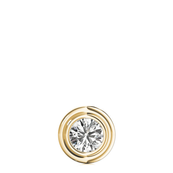 1 Carat Lab Diamond 18K Yellow Gold Solitaire Pendant