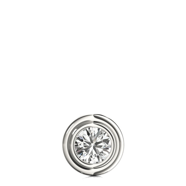 1 CT Lab Diamond 14K White Gold Pendant