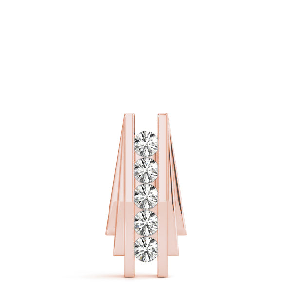Rose Gold Multi-Diamond Fashion Pendant 0.5ctw