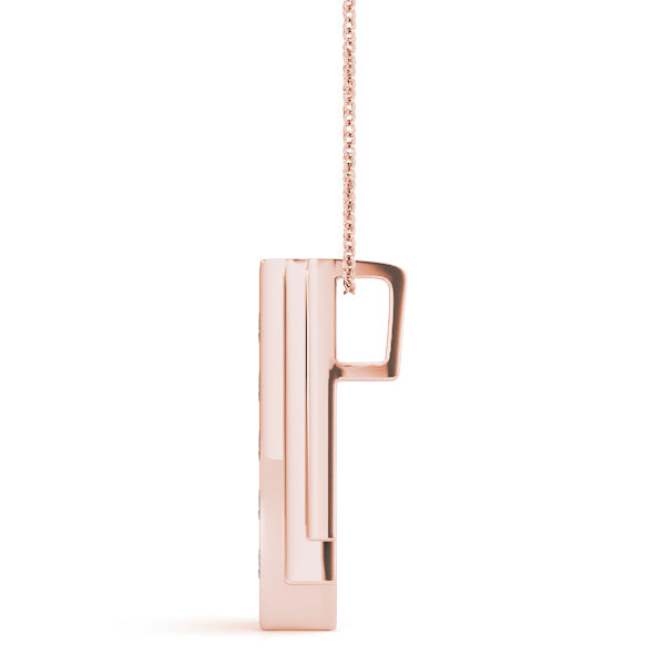 Rose Gold Multi-Diamond Fashion Pendant 0.5ctw