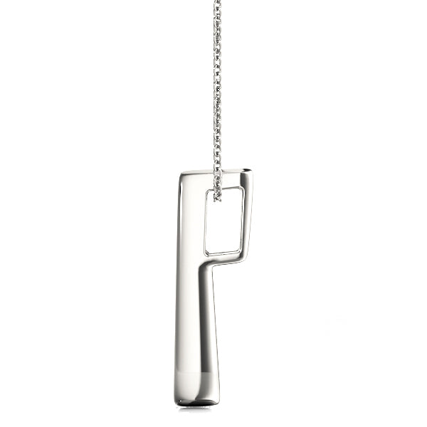 14K White Gold Lab Diamond 3-Stone Pendant 0.5ctw