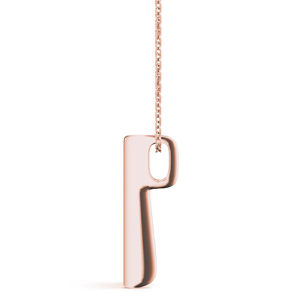 18K Rose Gold 1 ct Three Stone Diamond Pendant