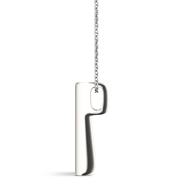 14K White Gold 3-Stone Diamond Pendant