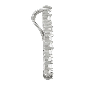 18K White Gold Diamond Religious Cross Pendant