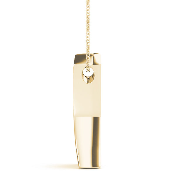 18K Yellow Gold Lab Diamond Pendant