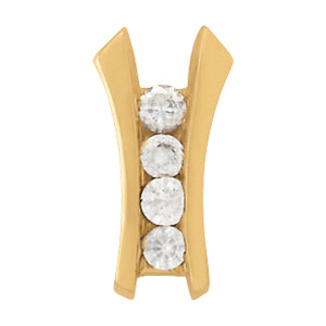 White Gold 1/2 CT Diamond Fashion Pendant Necklace