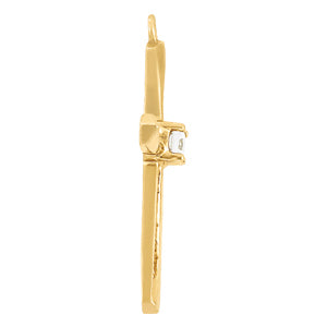 Platinum Diamond Religious Cross Pendant