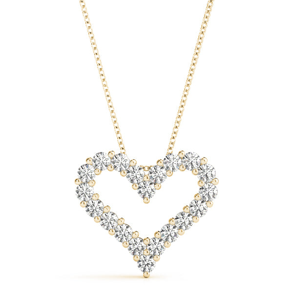 18K Yellow Gold 1 CT Diamond Fashion Pendant