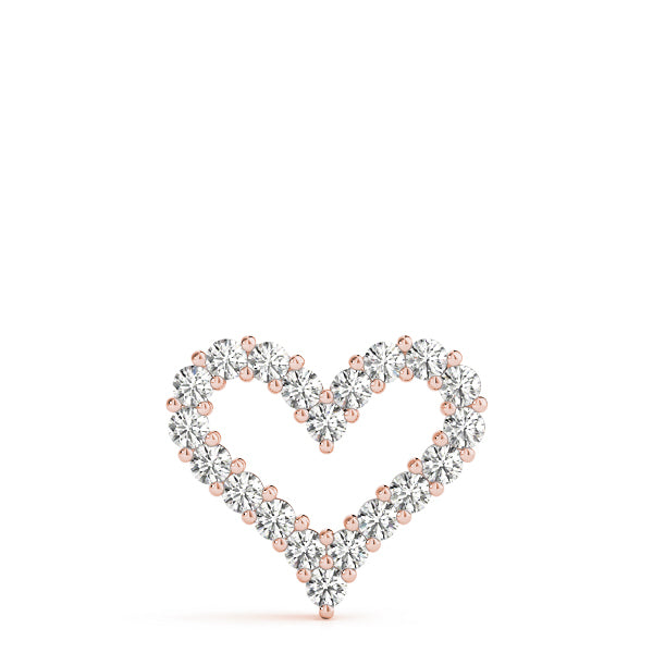18K Rose Gold 1 CT Diamond Fashion Pendant