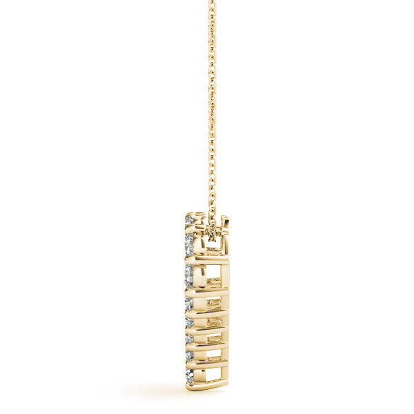18K Yellow Gold 1 CT Diamond Fashion Pendant