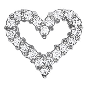 14K White Gold Diamond Fashion Pendant