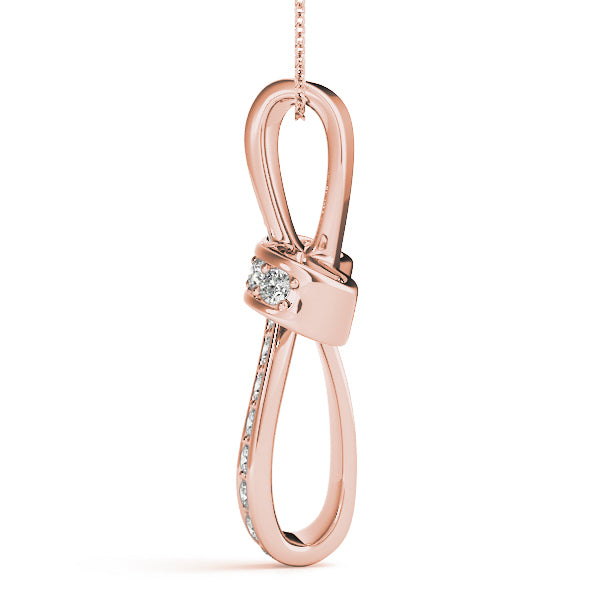 Rose Gold Diamond Cross Pendant | Religious Jewelry