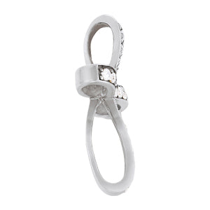 18K White Gold Diamond Religious Cross Pendant